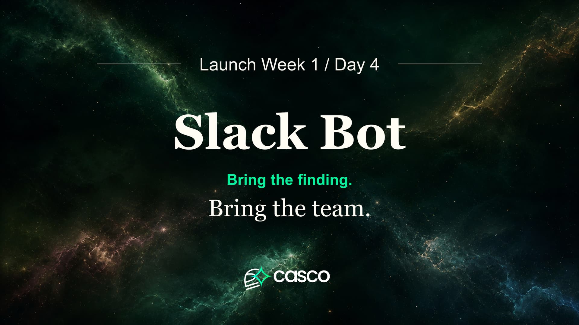 Announcing the Casco Slack bot
