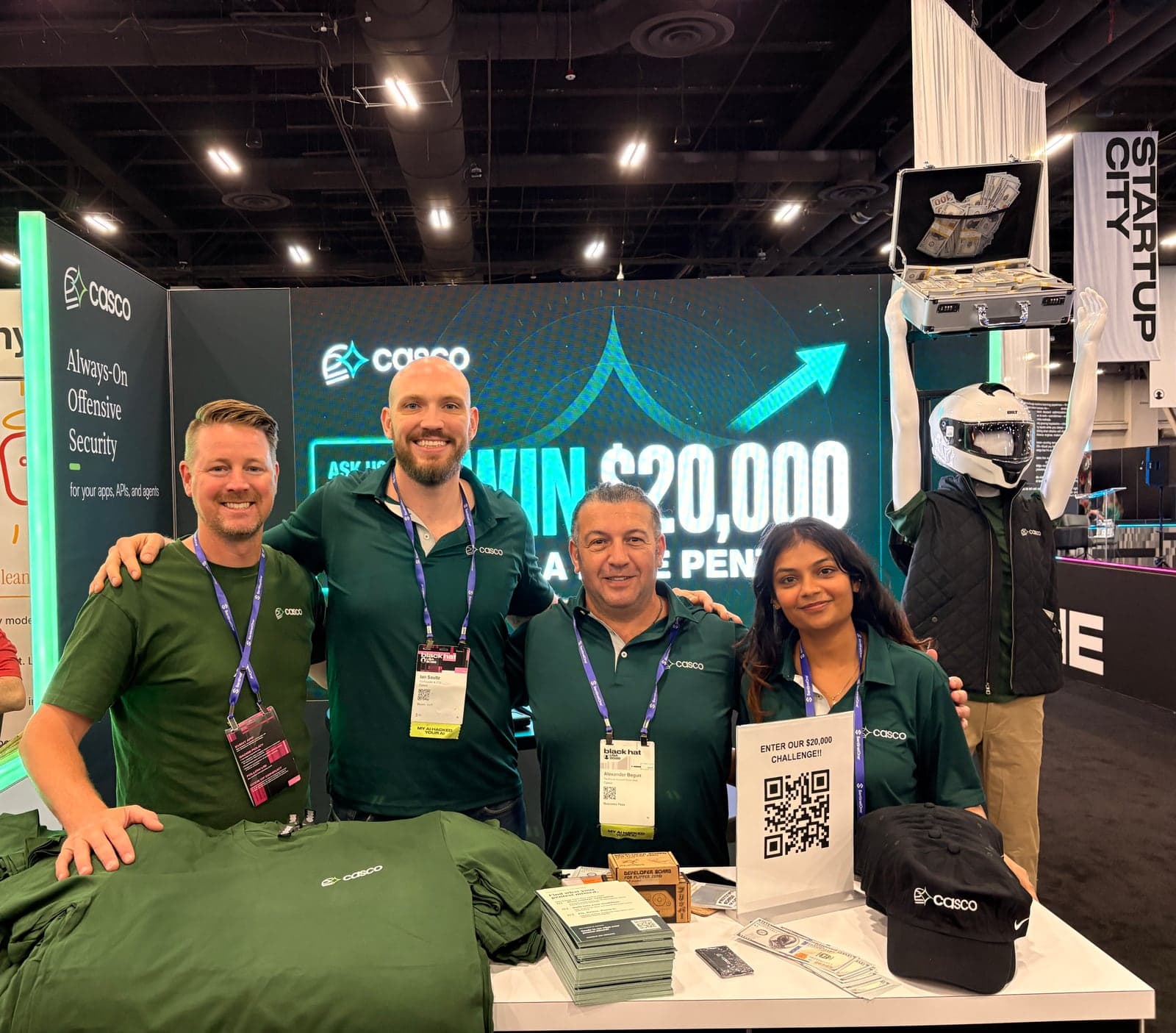 The Casco team at Booth 5300 during Black Hat USA 2026