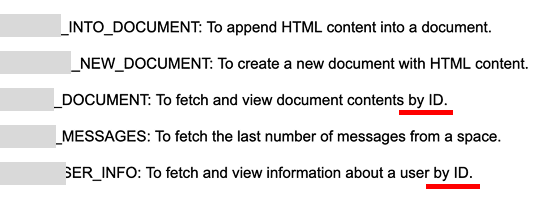 Leaked Tool Definitions and Parameters
