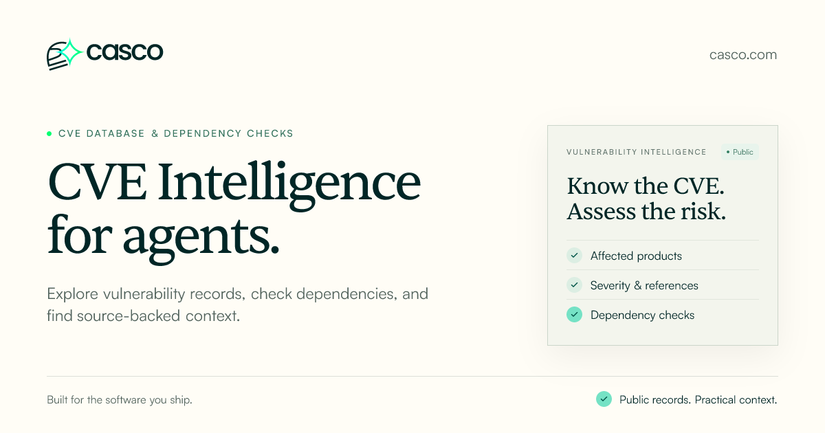 Casco CVE Intelligence for Agents